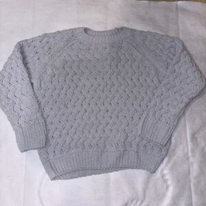 Philosophy Republic‎ Clothing M/M Light gray/purple Textured Knit Sweater